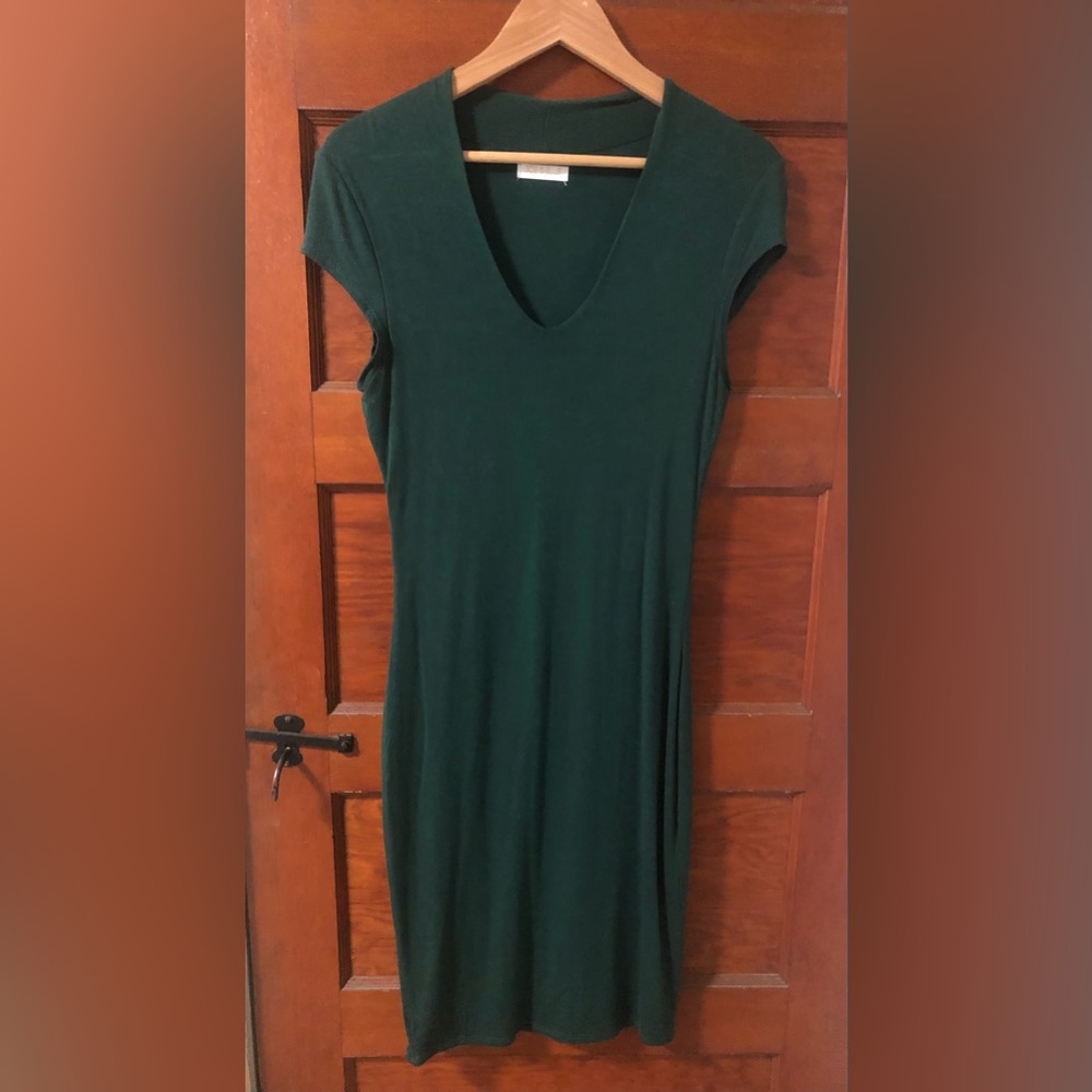 Joe & Elle Fitted Dress Size L Green